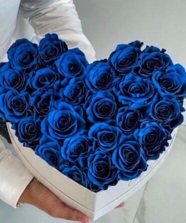 Blue heart box